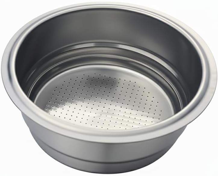 Chengtech Stainless Steel Coffee Filter, 51mm Double Cup (Dual Wall/Pressurized) Compatible with DLG EC885/9155/9255/9355/9555/9665/9865, SMEG & EUPA Coffee Machine - Image 1